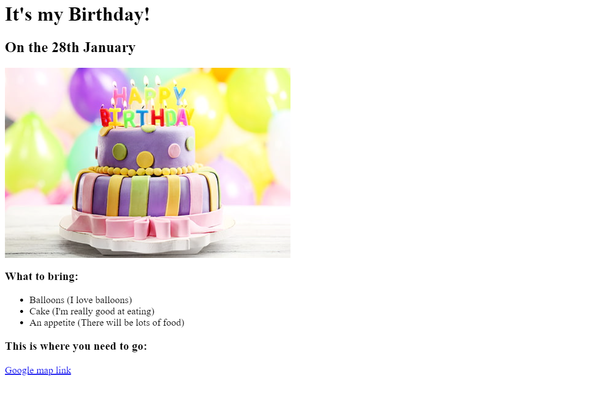 birthday invite preview